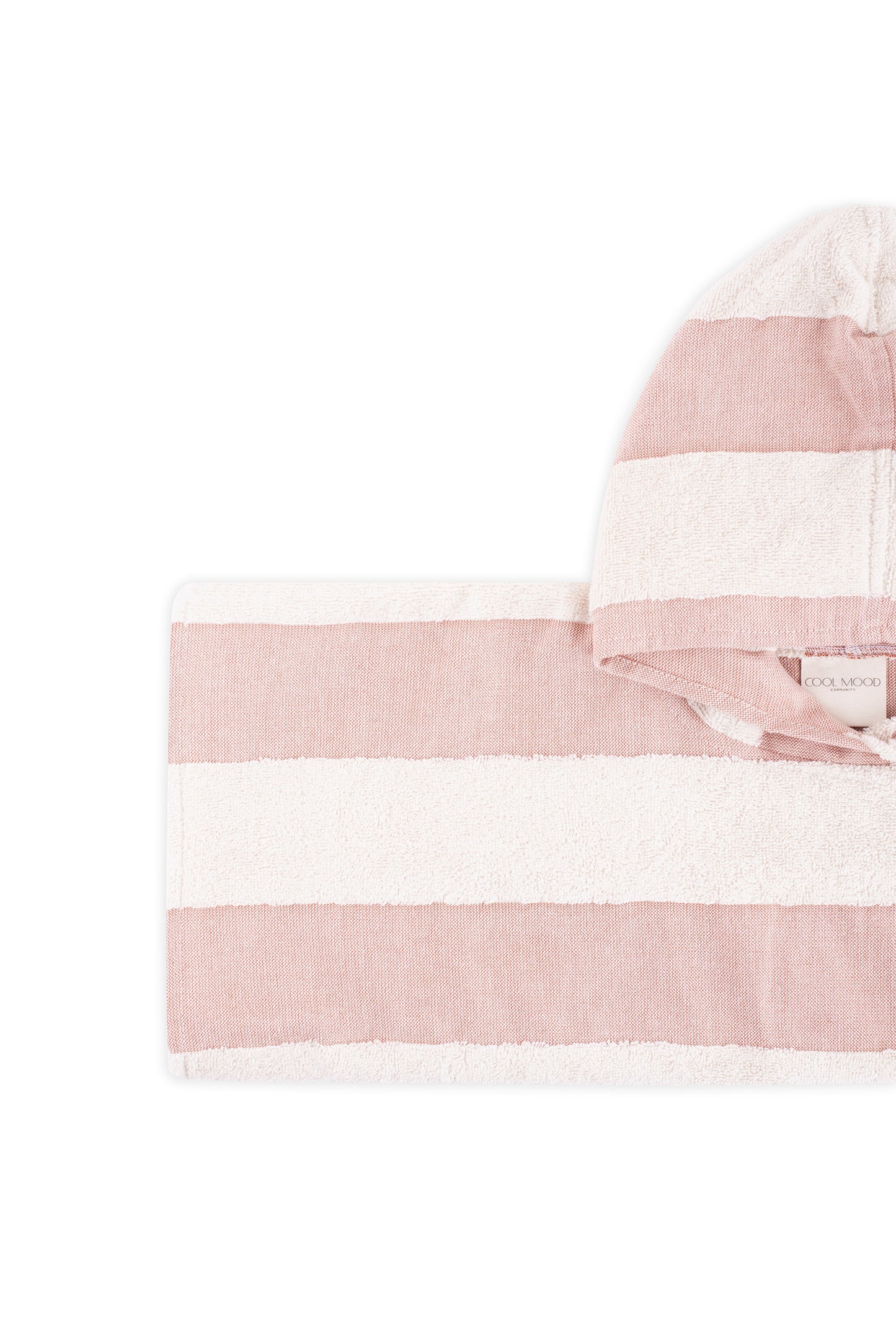 Rust shade mixed with soft terry stripes