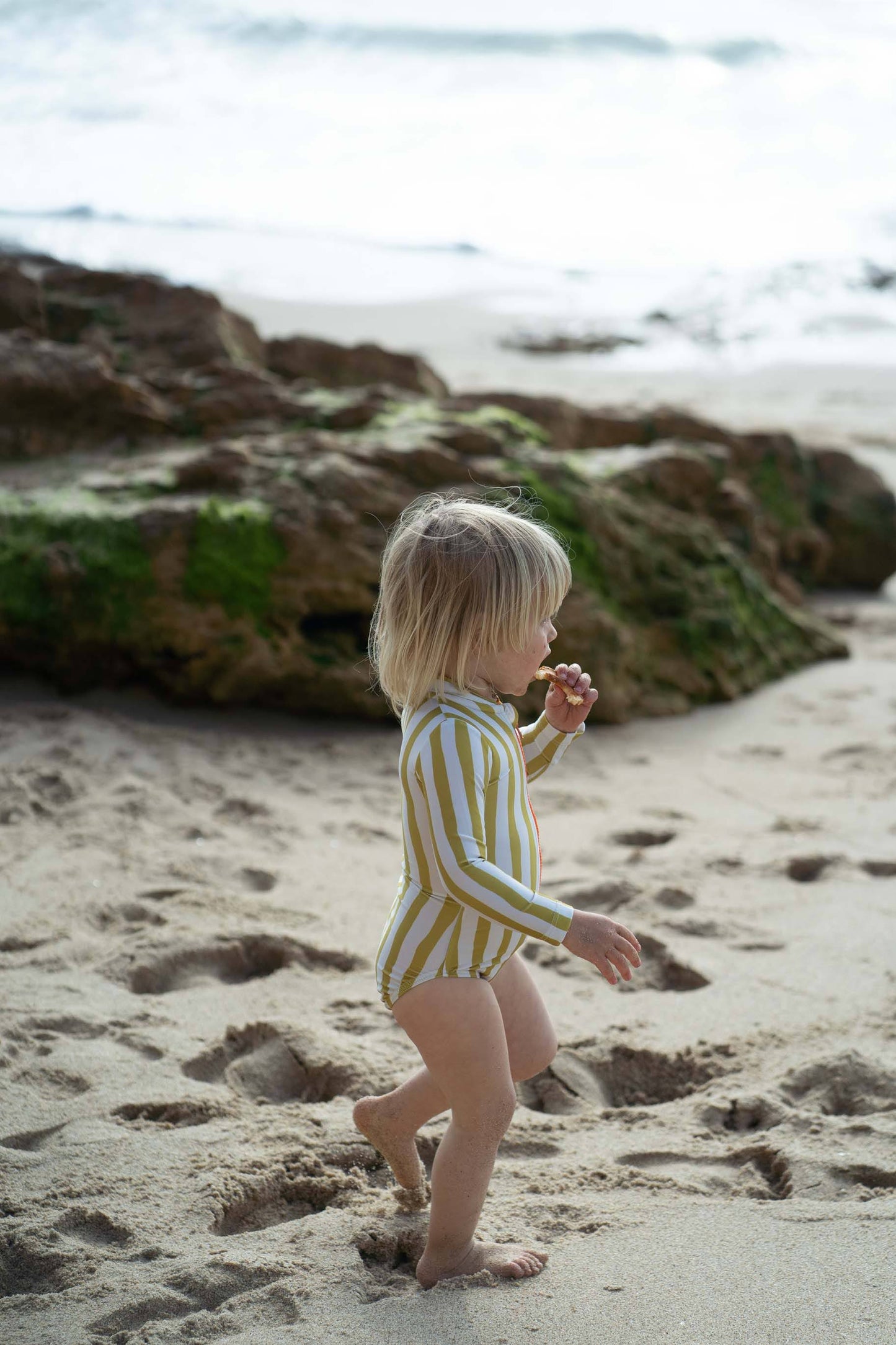Green Pistachio Swimsuit with UV protection