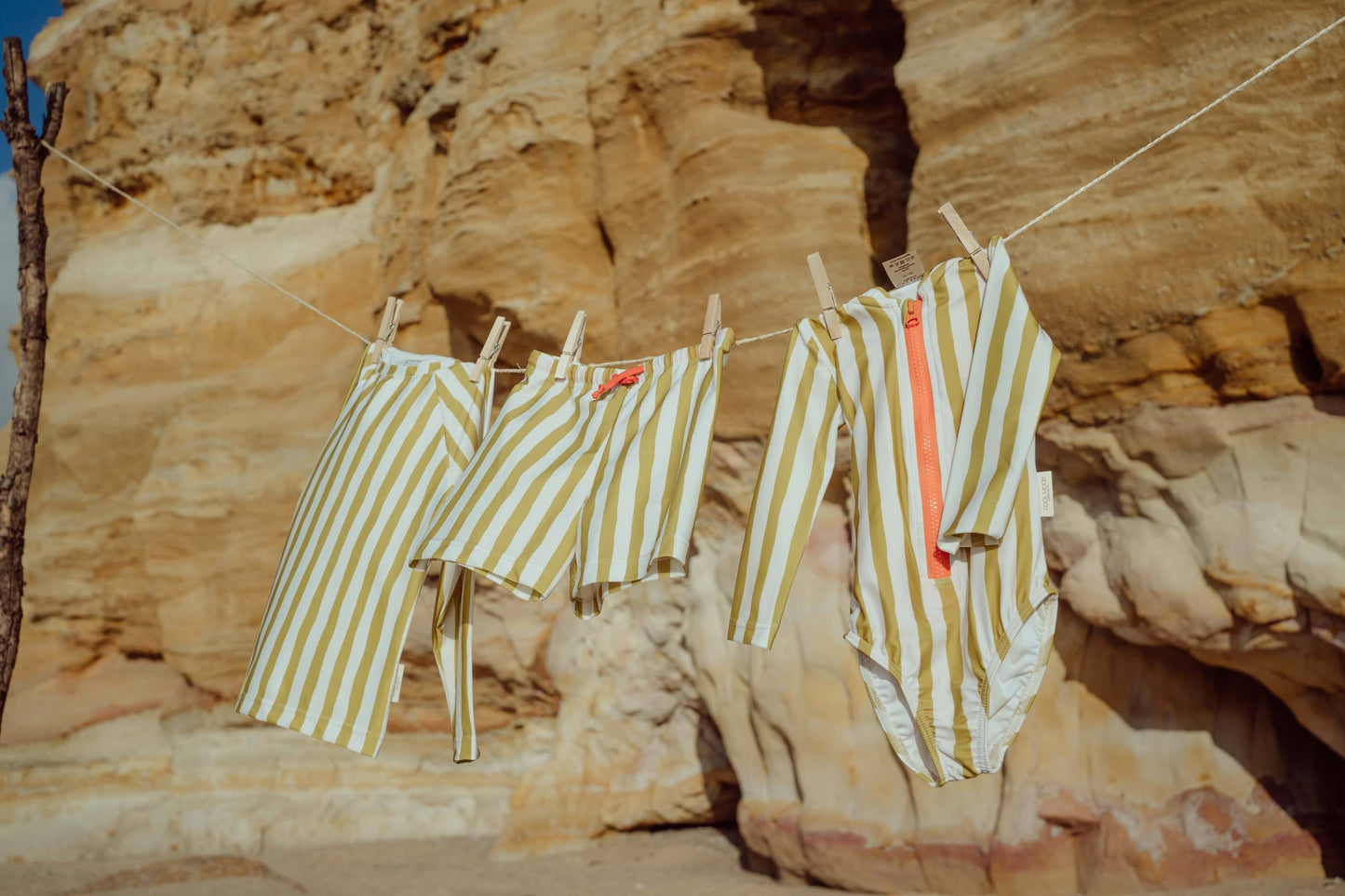 Green Pistachio Swimsuit with UV protection