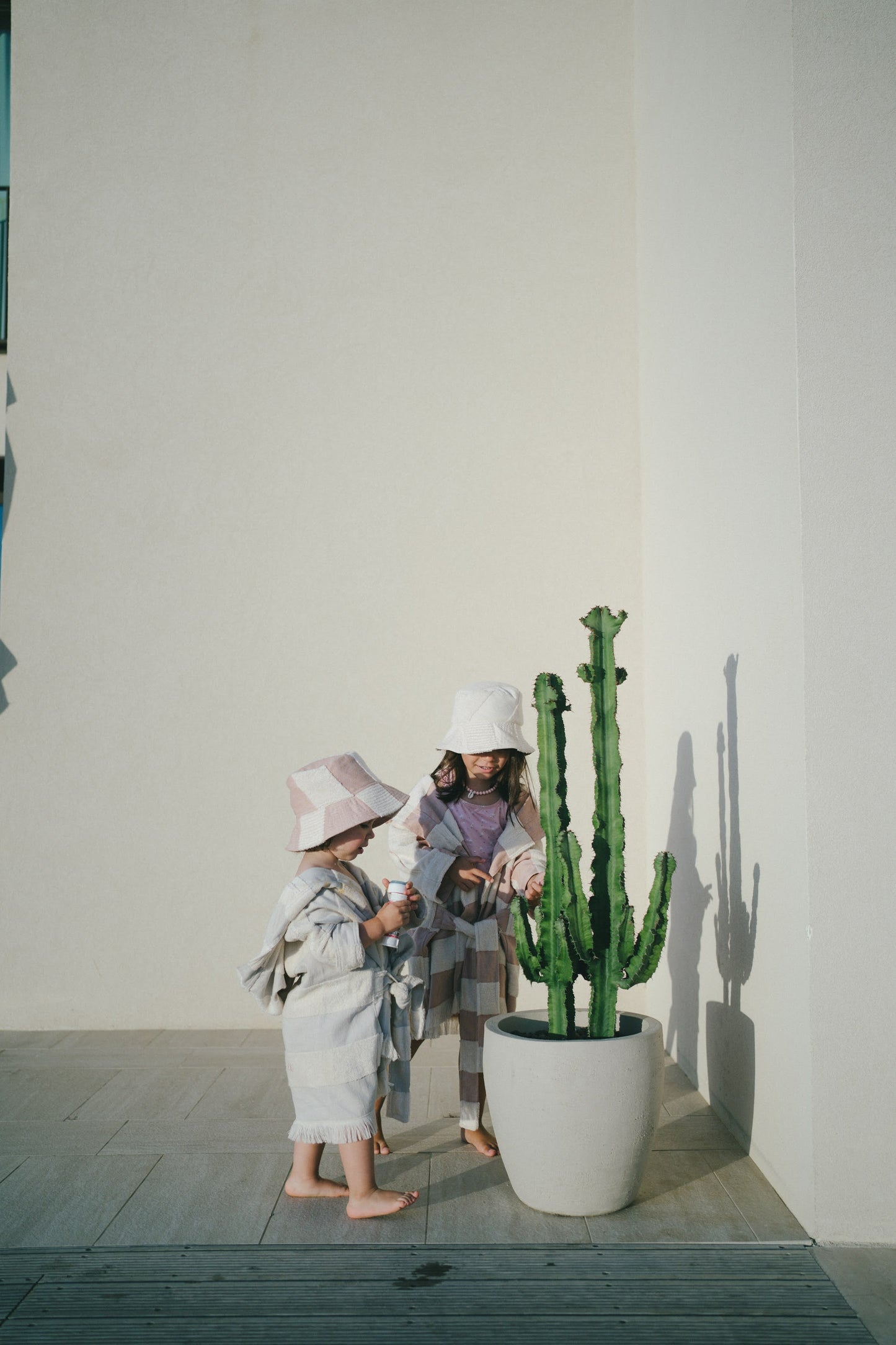 Kids Bathrobe in Grey