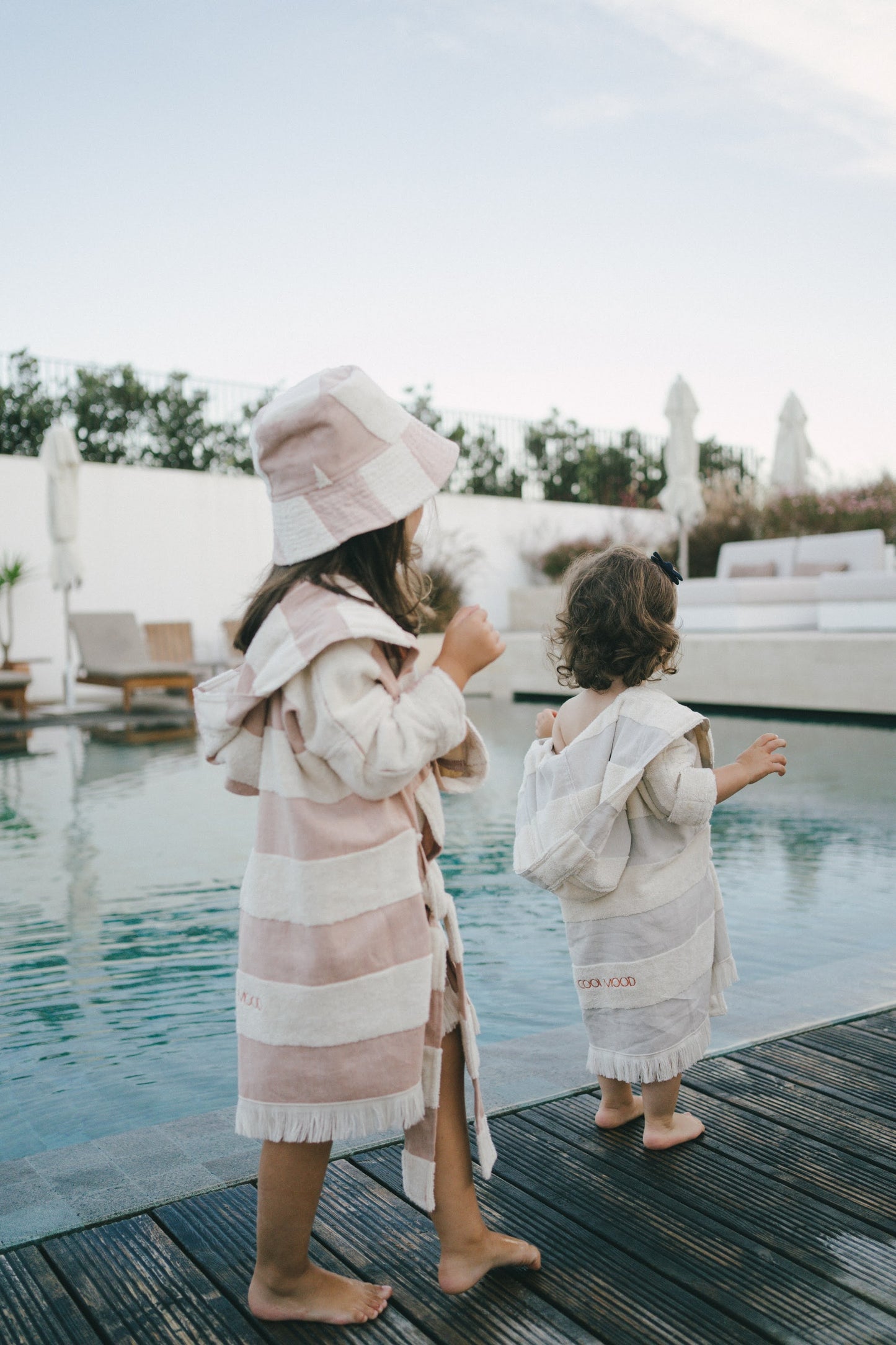 Kids Bathrobe in Rust