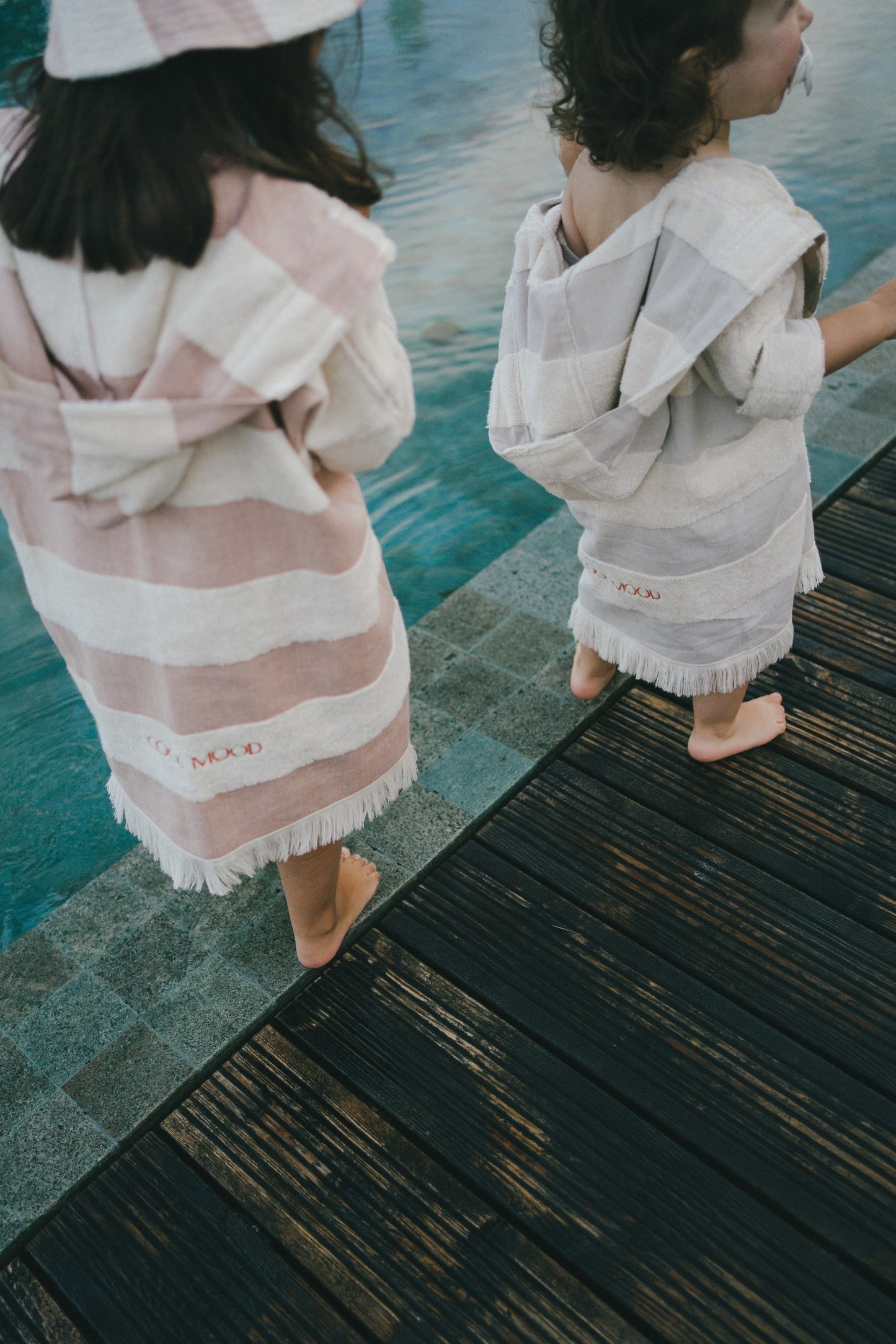 Kids Bathrobe in Grey