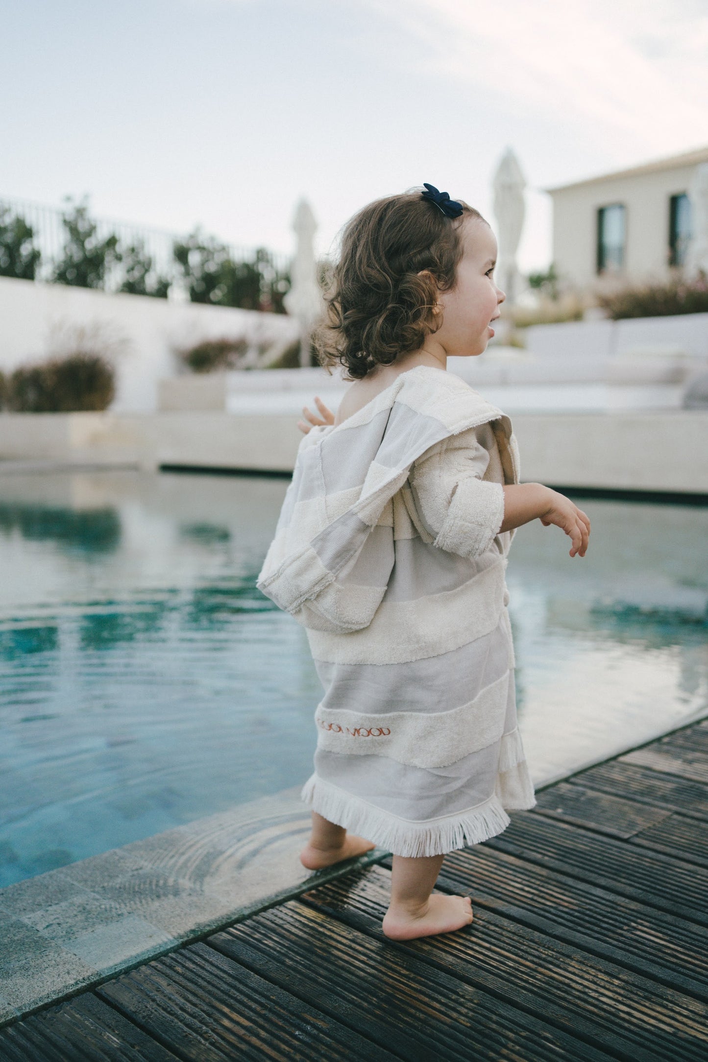 Kids Bathrobe in Grey