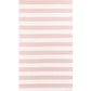 Beach towel in rust shade, with soft terry stripes