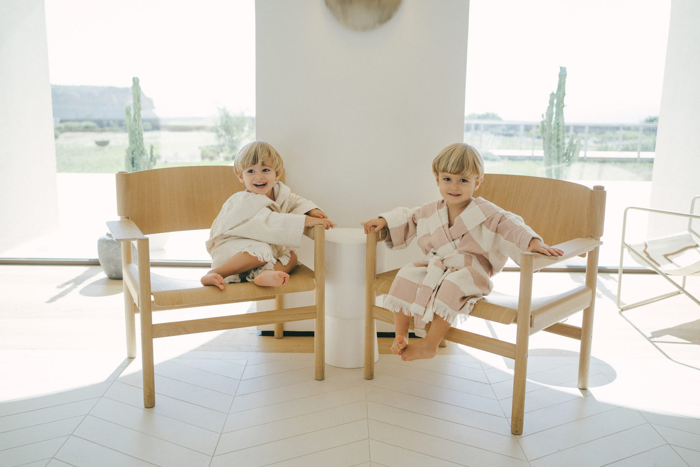 Undyed Kids Bathrobe