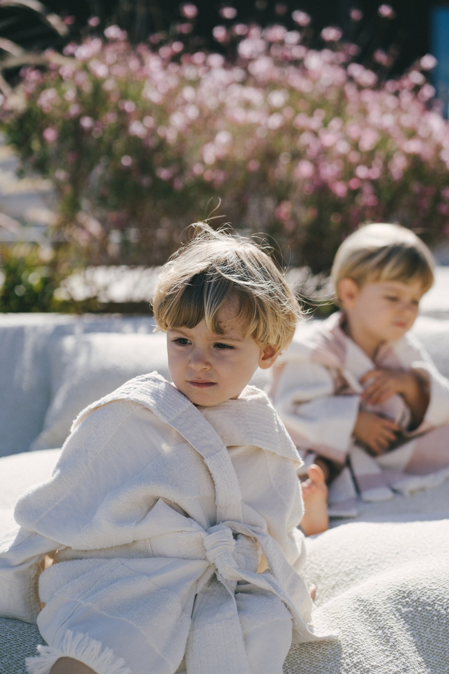 Undyed Kids Bathrobe