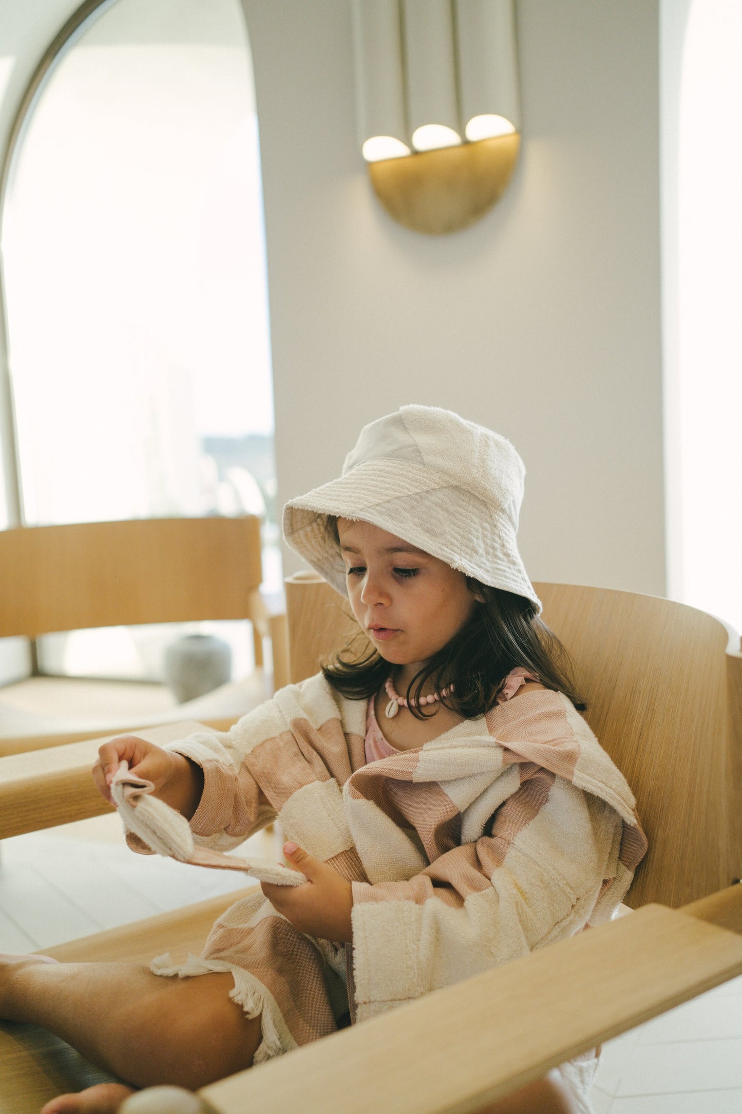 Kids Bucket Hat in Grey